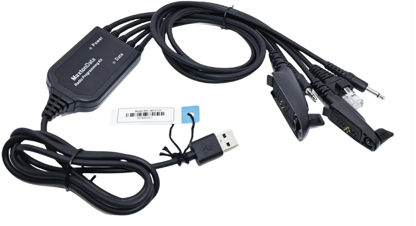 USB Programming Cable for Motorola Radios 5 in 1 - Mobiles + Portables FTDI