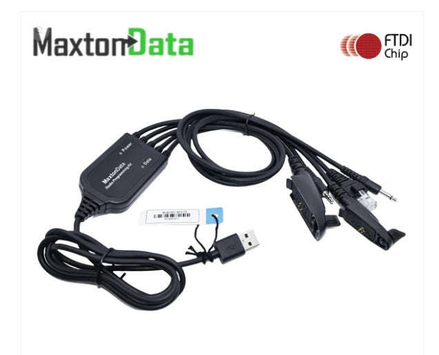 USB Programming Cable for Motorola Radios 5 in 1 - Mobiles + Portables FTDI