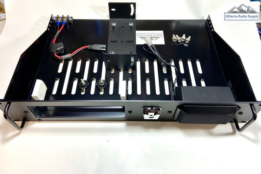 19" Rack Mount Panel for Motorola APX/XTL Remote Head Radio c/w tray Alberta Radio Supply