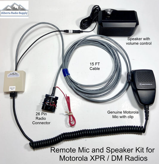 Remote Microphone and Speaker Kit - Motorola XPR/DM Mobiles