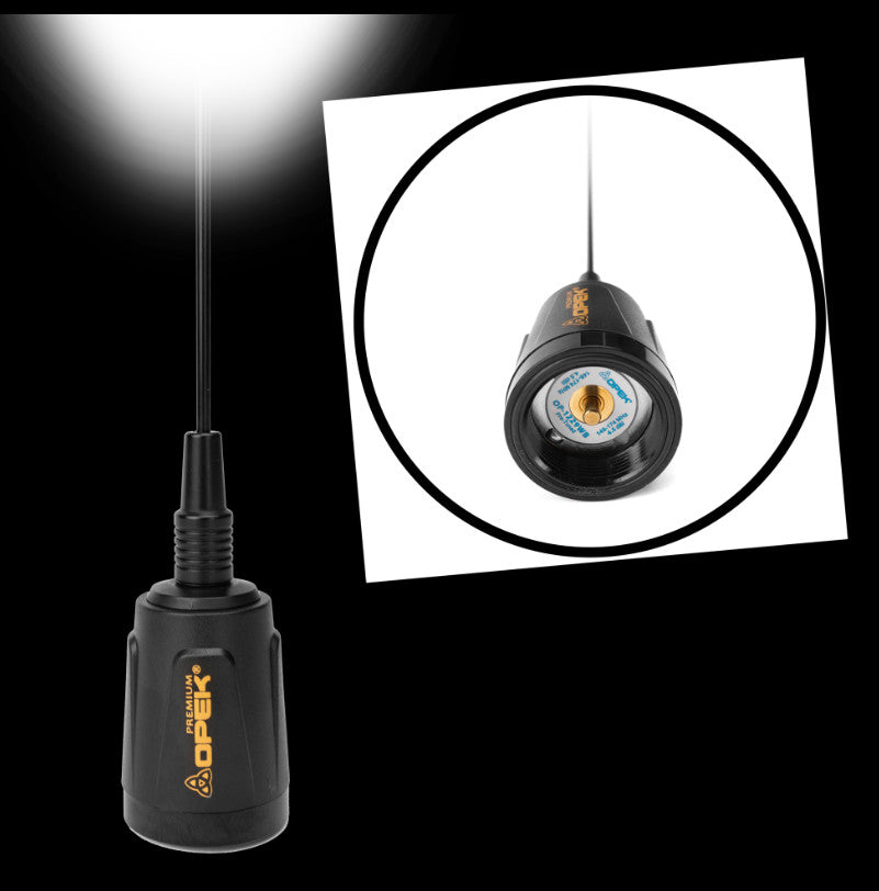 OPEK OP-1229WB Wideband 1/2 Wave VHF Antenna NMO Mount BLACK