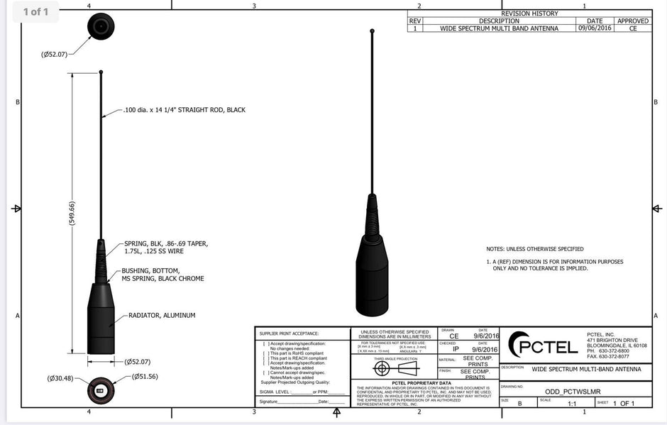 Tel Instruments Antenna Multiband Mobile Antennas - Alberta Radio Supply