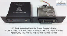 Load image into Gallery viewer, 19&quot; Rack Mounting Panel for ICT/SAMLEX Power Supply + Radio - Choose Radio Model