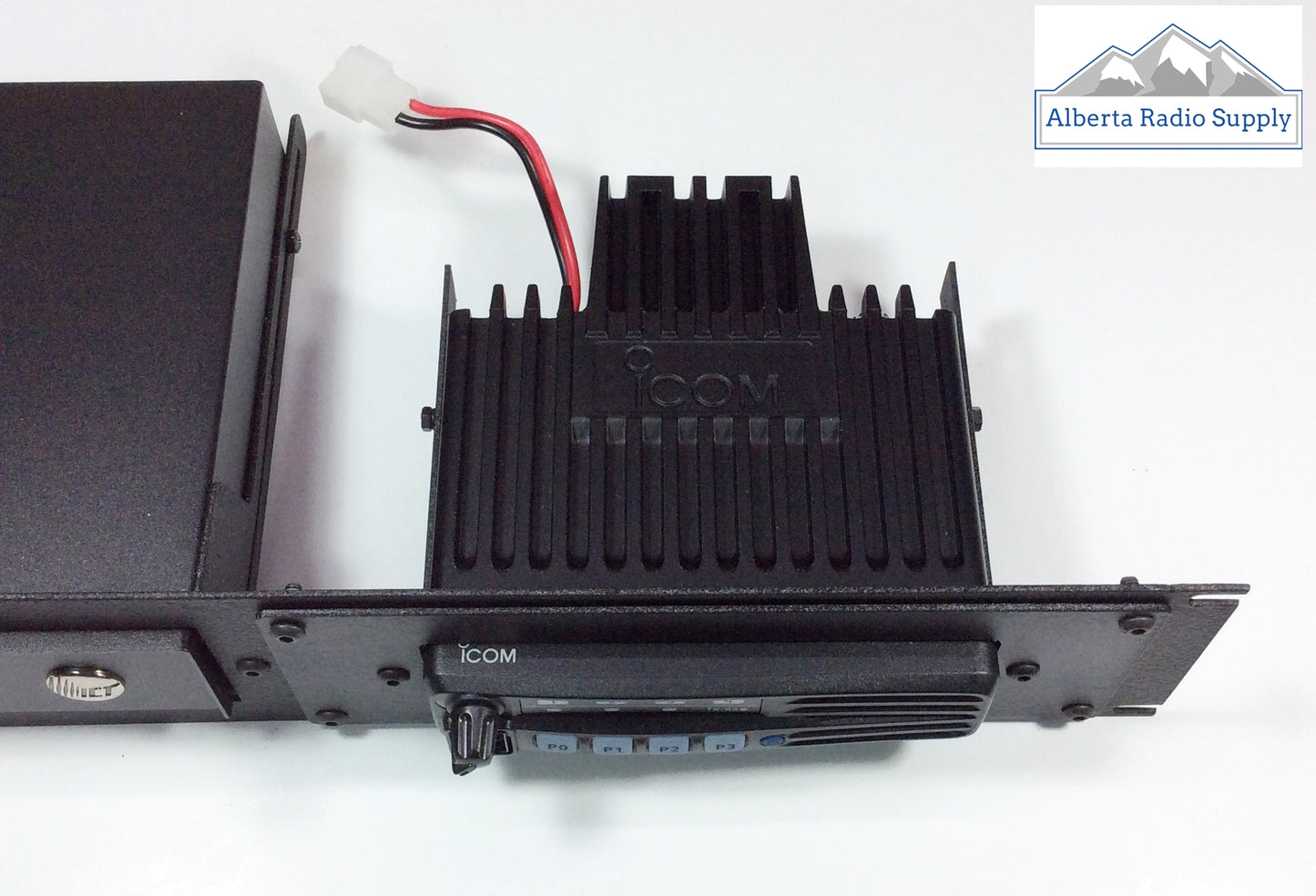 Samlex Power supply rack mount with icom radio Alberta Radio Supply