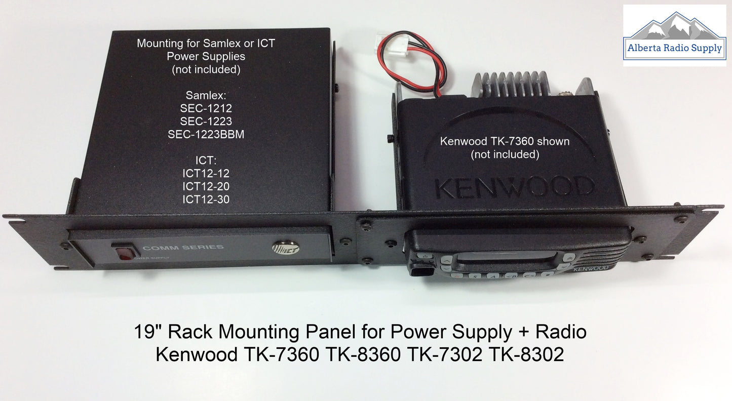 ict or samlex power supply rack mount with kenwood tk7360 radio Alberta Radio Supply