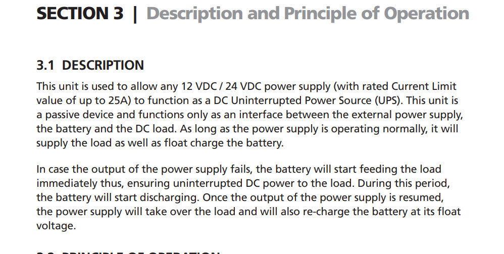Samlex BBM-1225 Battery Backup Module  12/24V  25 AMPS