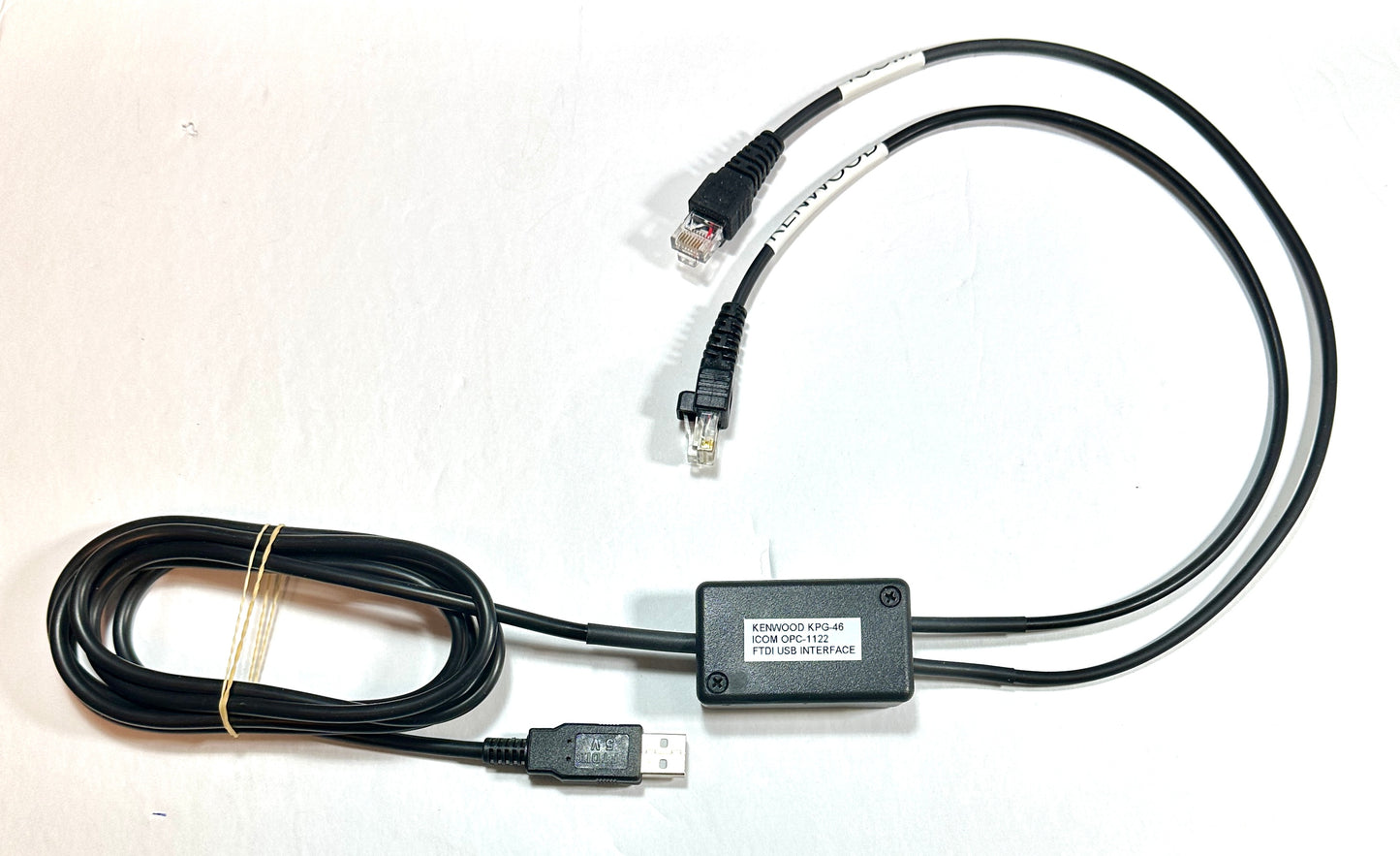 USB Dual Programming Cable for ICOM + Kenwood Mobile Radios - OPC-1122 KPG-46 Alberta Radio Supply