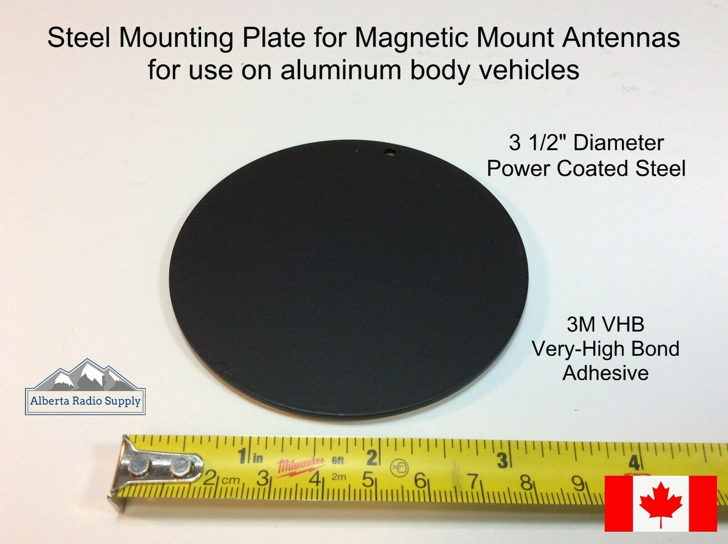 Adhesive Mounting Plate for Aluminum Roofs - Magnetic Mounts  F150