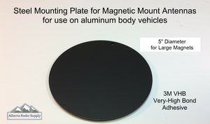 Adhesive Mounting Plate for Aluminum Roofs - Magnetic Mounts  F150