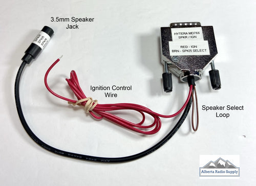 3.5mm Speaker Adaptor + Ignition Cable for Hytera Mobiles