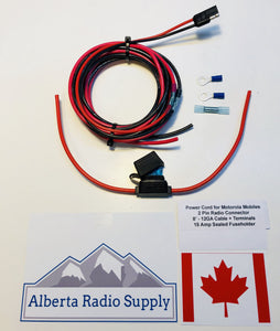 Power Cable for Motorola Mobile Radios
