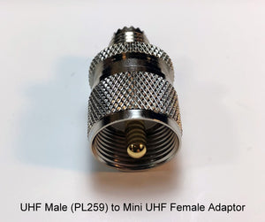 UHF Male to Mini-UHF Female Adaptor