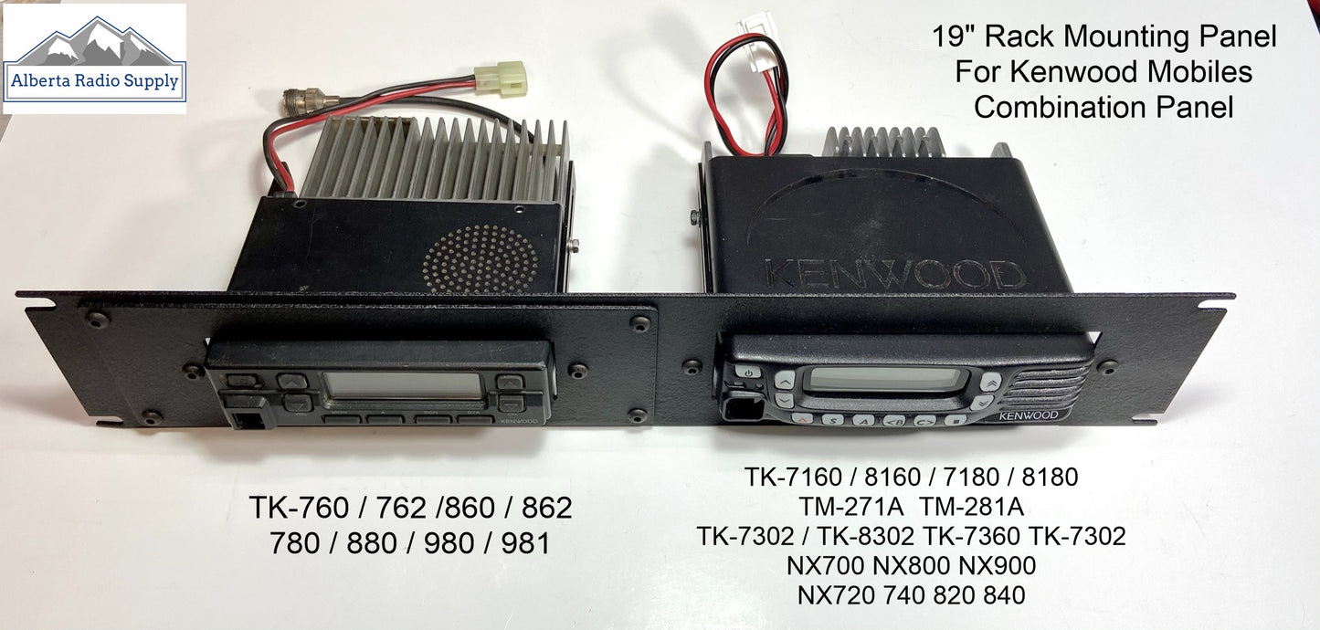 19" Rack Mounting Panel for Dual Radios - KENWOOD models  2RU