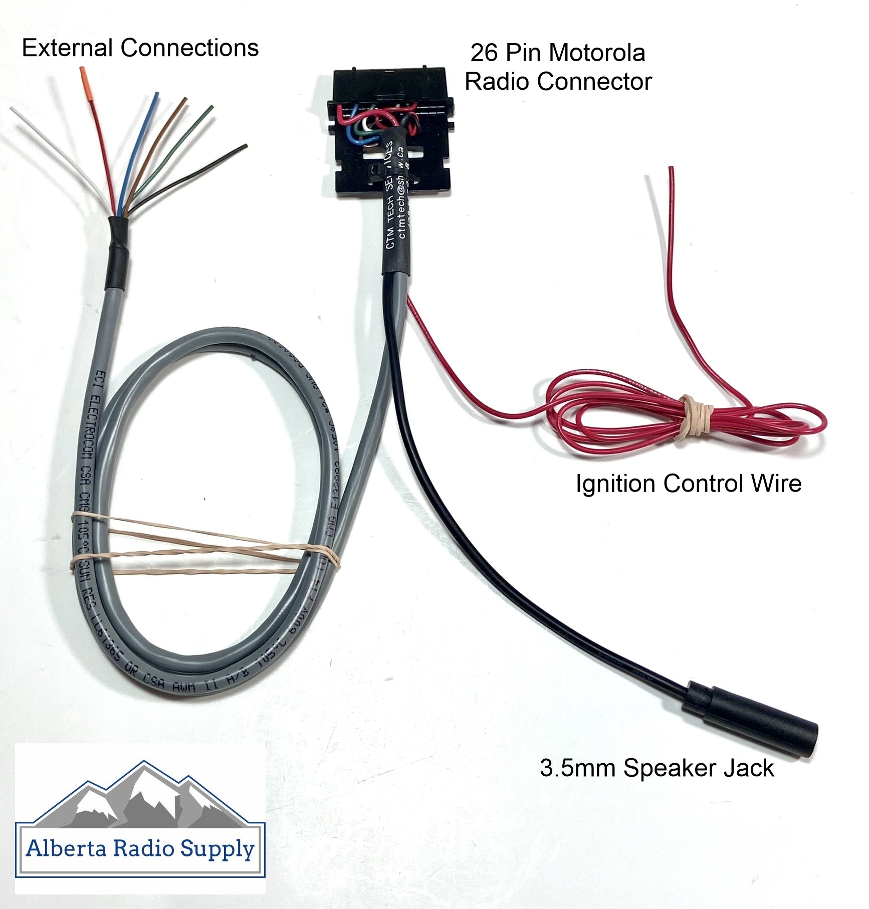 Accessory Cable for Motorola MotoTrbo Radios 26 Pin XPR4550 XPR5550e