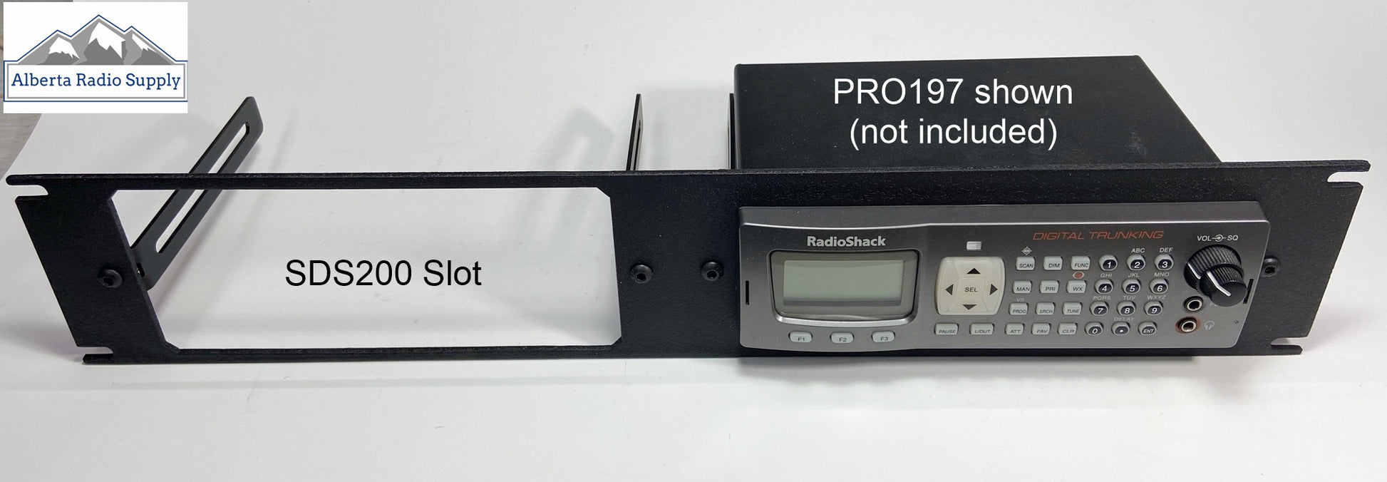 Rack mount for Uniden SDS200 and PRO197