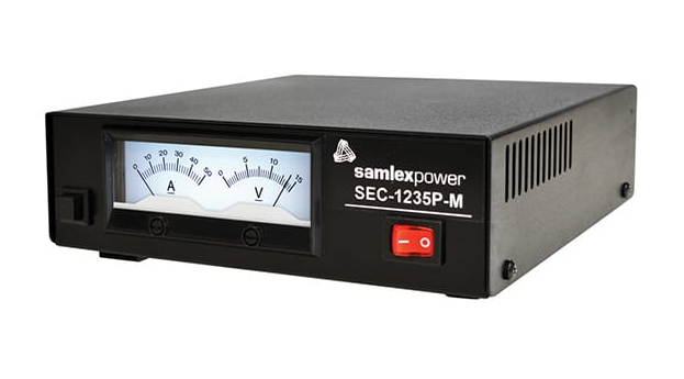 Samlex SEC-1235P-M 12V 30AMP DC Power Supply with Backlit Volt / AMP Meters Alberta Radio Supply