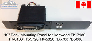 19" Rack Panel for Single Radio Mounting - Radio-Specific Inserts   NO Speaker