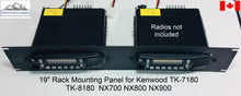 Load image into Gallery viewer, 19&quot; Rack Mounting Panel for Dual Radios - KENWOOD models  2RU