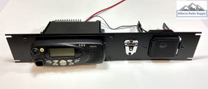 19" Rack Panel for Single Radio Mounting + Speaker - Radio-Specific Inserts