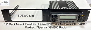 19" Rack Mounting Panel for Uniden SDS200 + 2 Way Radio - Choose your model