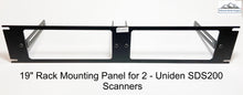 Load image into Gallery viewer, 19&quot; Rack Mounting Panel for Uniden SDS200 Scanner X 2 Dual Mount
