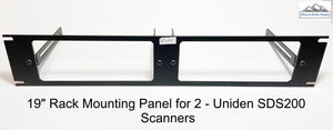 19" Rack Mounting Panel for Uniden SDS200 Scanner X 2 Dual Mount