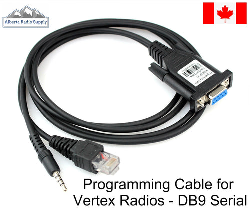 Programming Cable for Vertex Portable Radios - DB9 Serial